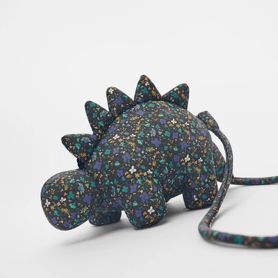 动物形棉质斜挎包